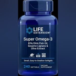 Super Omega-3 EPA/DHA Fish Oil, Sesame Lignans & Olive Extract